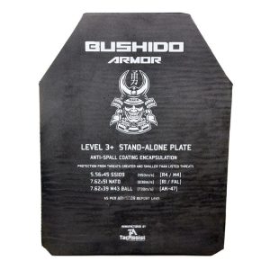 Bushido Armor Level 3 SAPI Flat Anti-Rifle Plate 10" x 12"