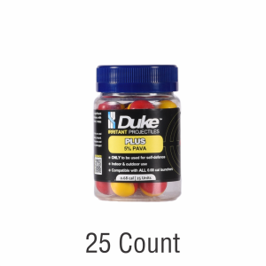 Duke Plus Irritant Projectiles 25 Count