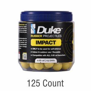 Duke Impact Rubber Projectiles 125 Count