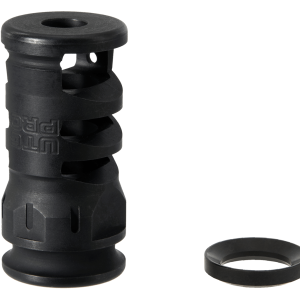 UTG PRO AR15 STUBBY MUZZLE BRAKE, .223/5.56, 1/2"X28 1.75" LENGTH