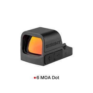 Osight K 6 MOA Red Dot Sight with Side-Loading Battery (RMSC)
