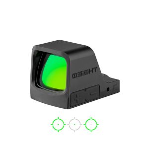 Osight C Open Green Dot Sight with 3 MOA Dot & 32 MOA Circle Multi-Reticle System and Side-Loading Battery (RMR)